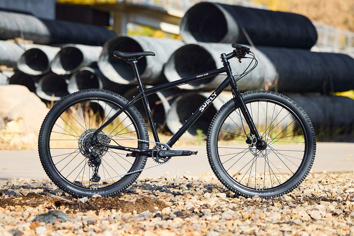 Surly Bridge Club bike side view on gravel