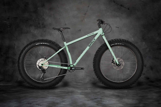Surly Ice Cream Truck fat bike Buttermint Green color side view