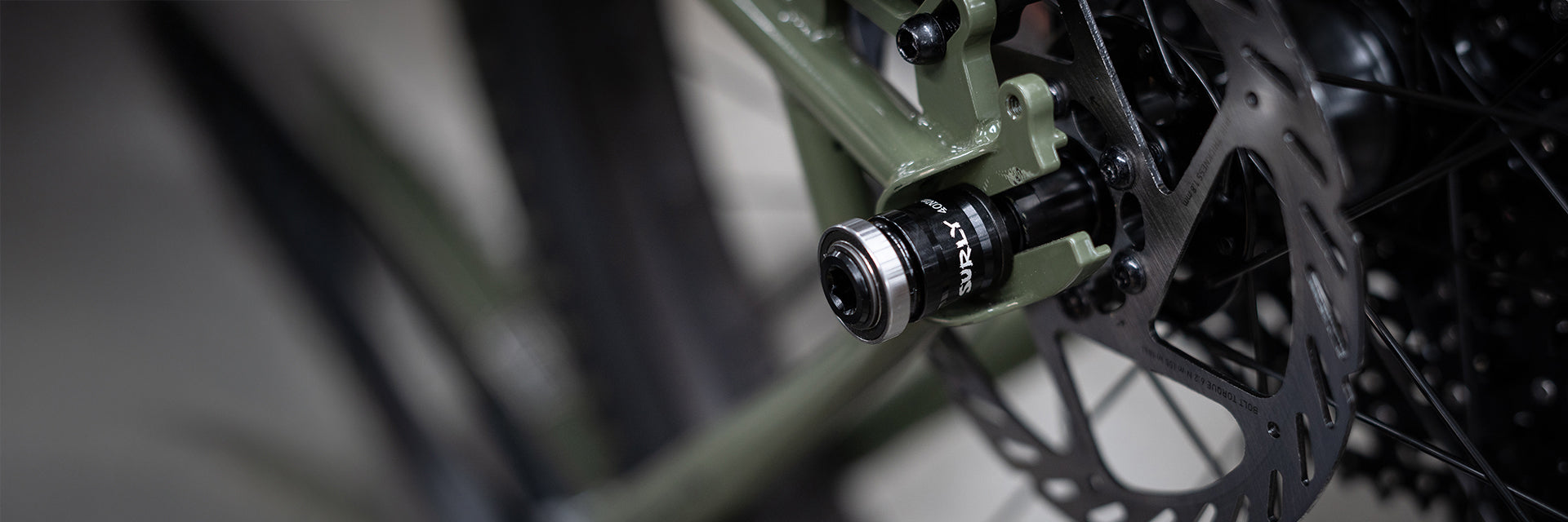 Surly Excellent Adventure Thru-Axle on bike