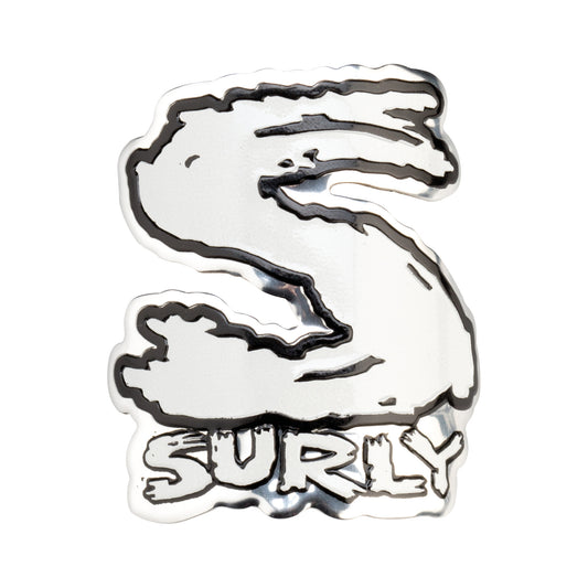 Surly Frame Headbadge white