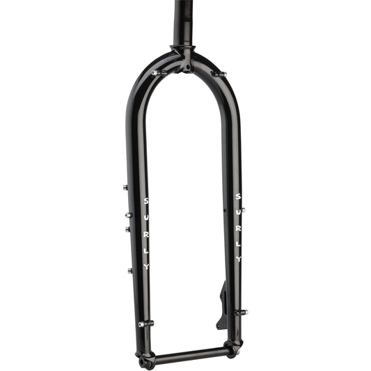 Surly Ice Cream Truck Fork Black color front three-quarter view