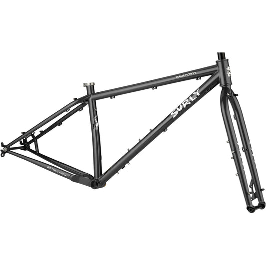 Surly Karate Monkey Frameset High Viz-Black side view