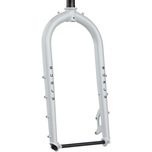 Surly Moonlander v2 Fork 24" Lunar Dust Gray front three-quarter view