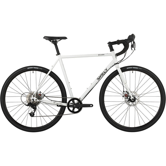 Surly Preamble Drop Bar bike Thorfrost White side view