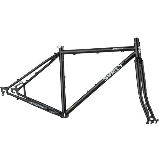 Surly Straggler 700c frameset Black side view