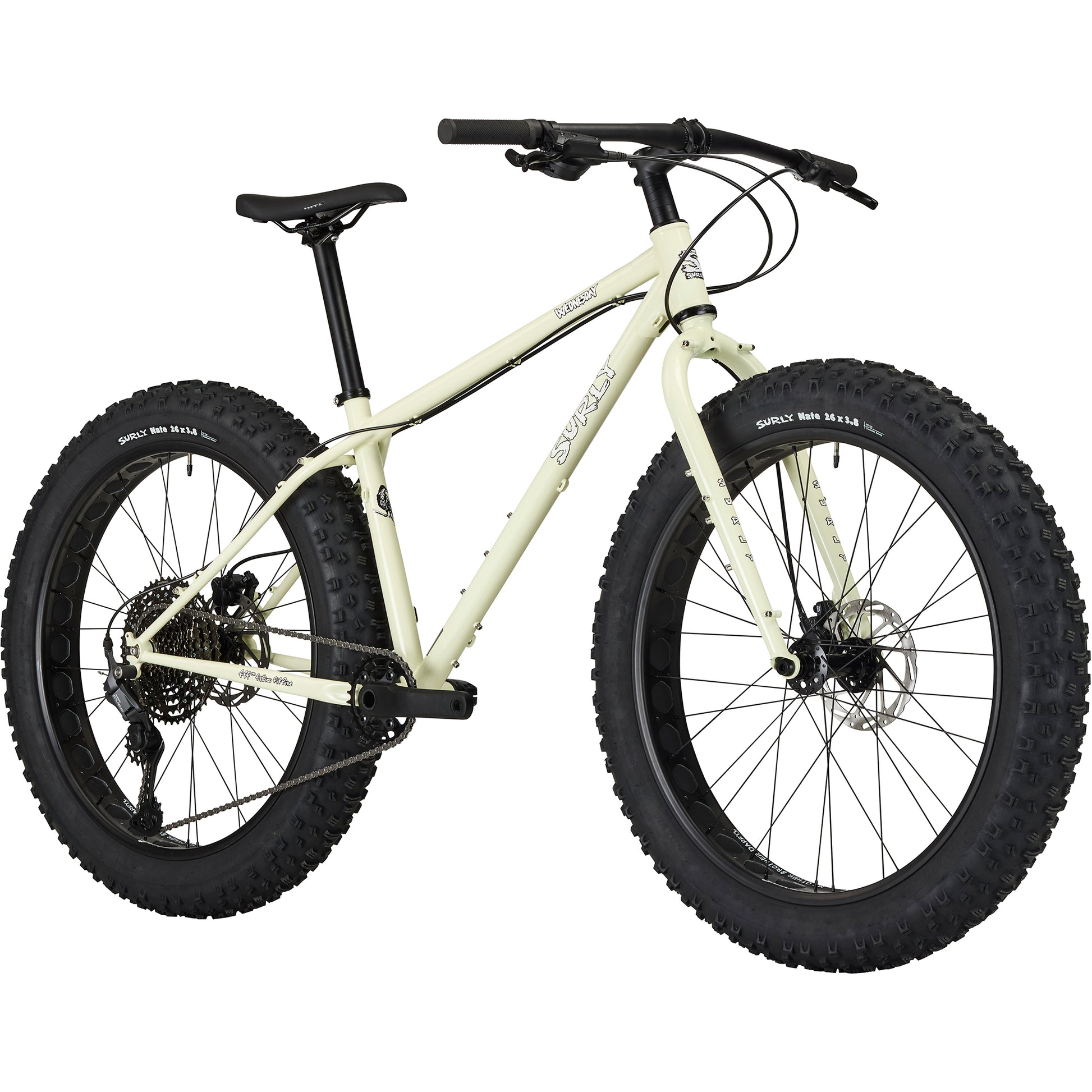 Surly Wednesday bike light yellow color front three-quarter view